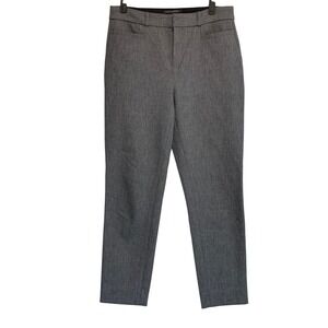 Banana Republic High-Rise Sloan Pants Size 6 Gray Stretch Slim Leg Trousers Chic